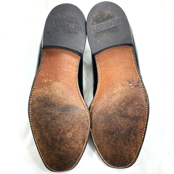 Florsheim Shoe Vintage Tassel Loafer 7.5 D Bicycle Toe Leather Black 53177 Mens main image 15